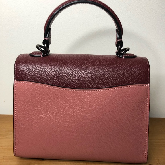 S⭕️LD‼️ Coach Tabby Top Handle 20 in Colorblock Leather - Picture 2 of 12